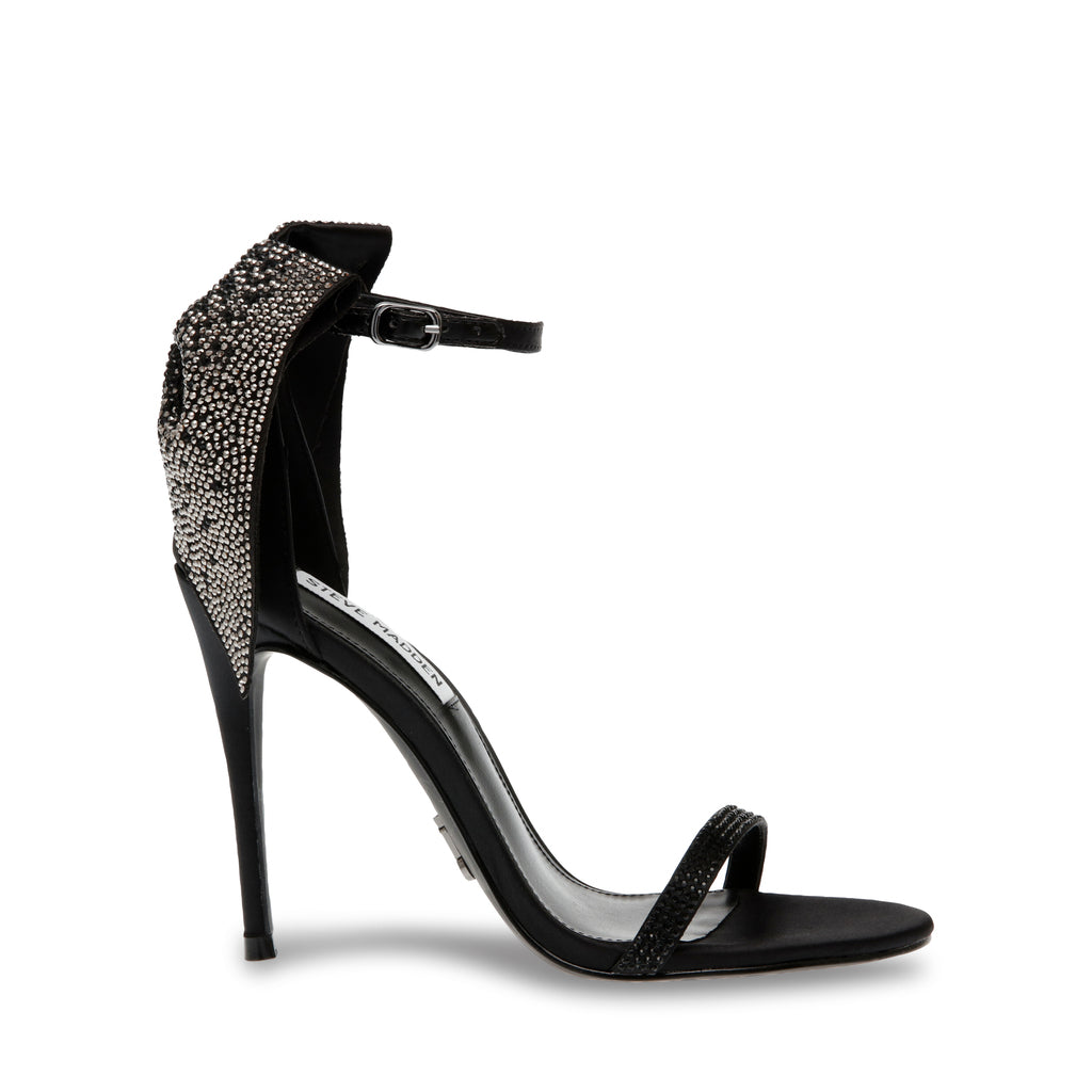 Bellarosa Sandal BLACK SATIN – Steve Madden Europe