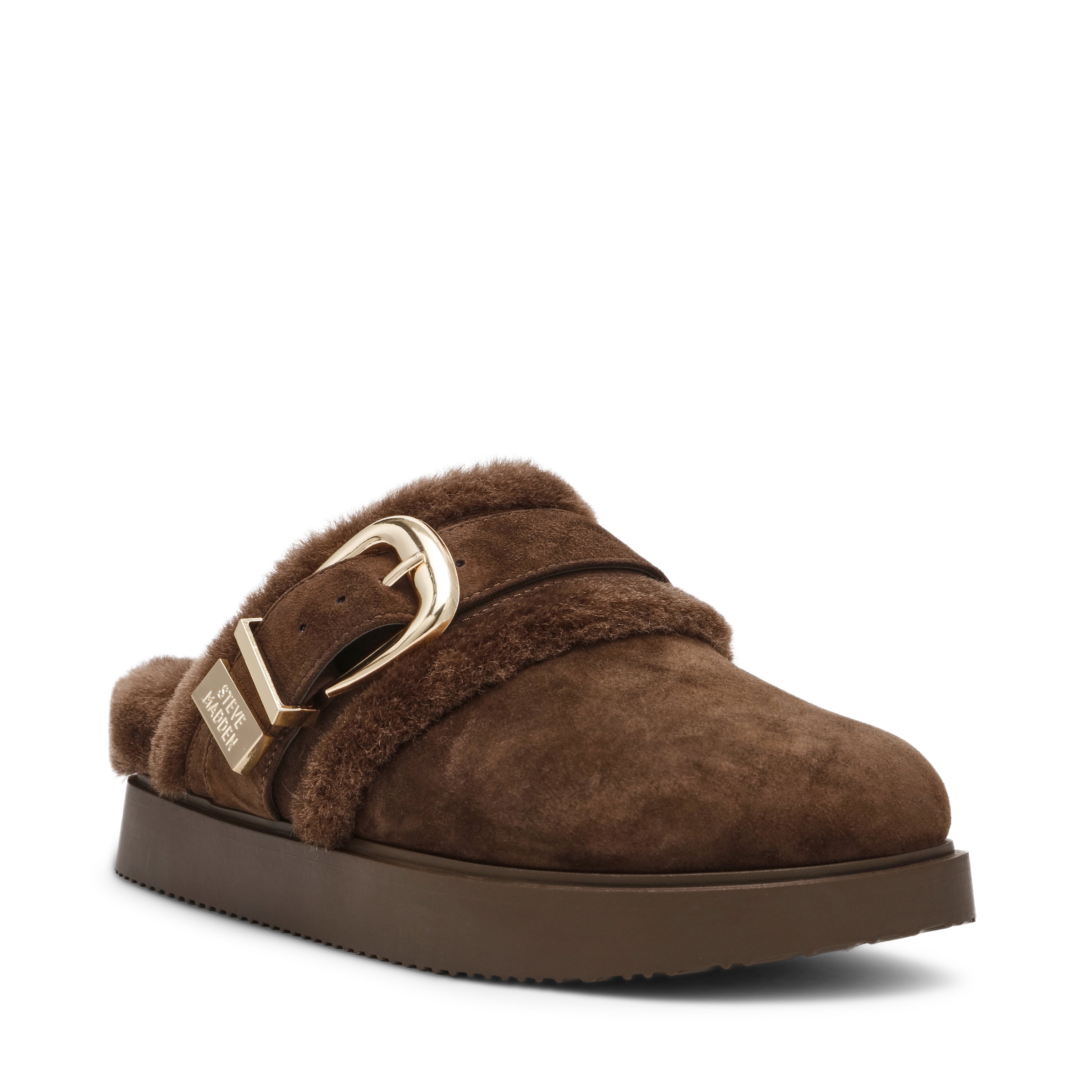 Cozy Up Mule BROWN SUEDE