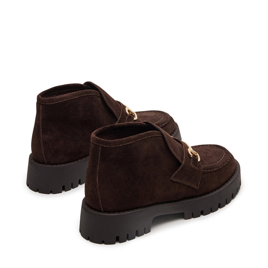 Leon Flat Shoe CHOC BRN SUEDE