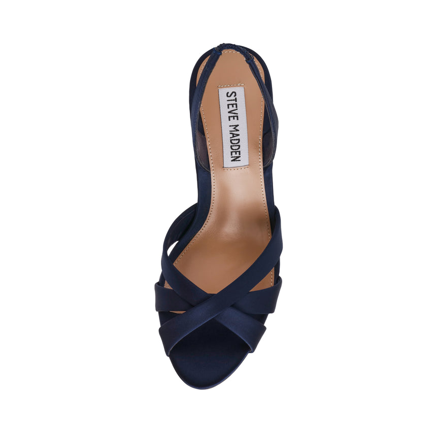 Trophies Sandal BLUE SATIN - view 6