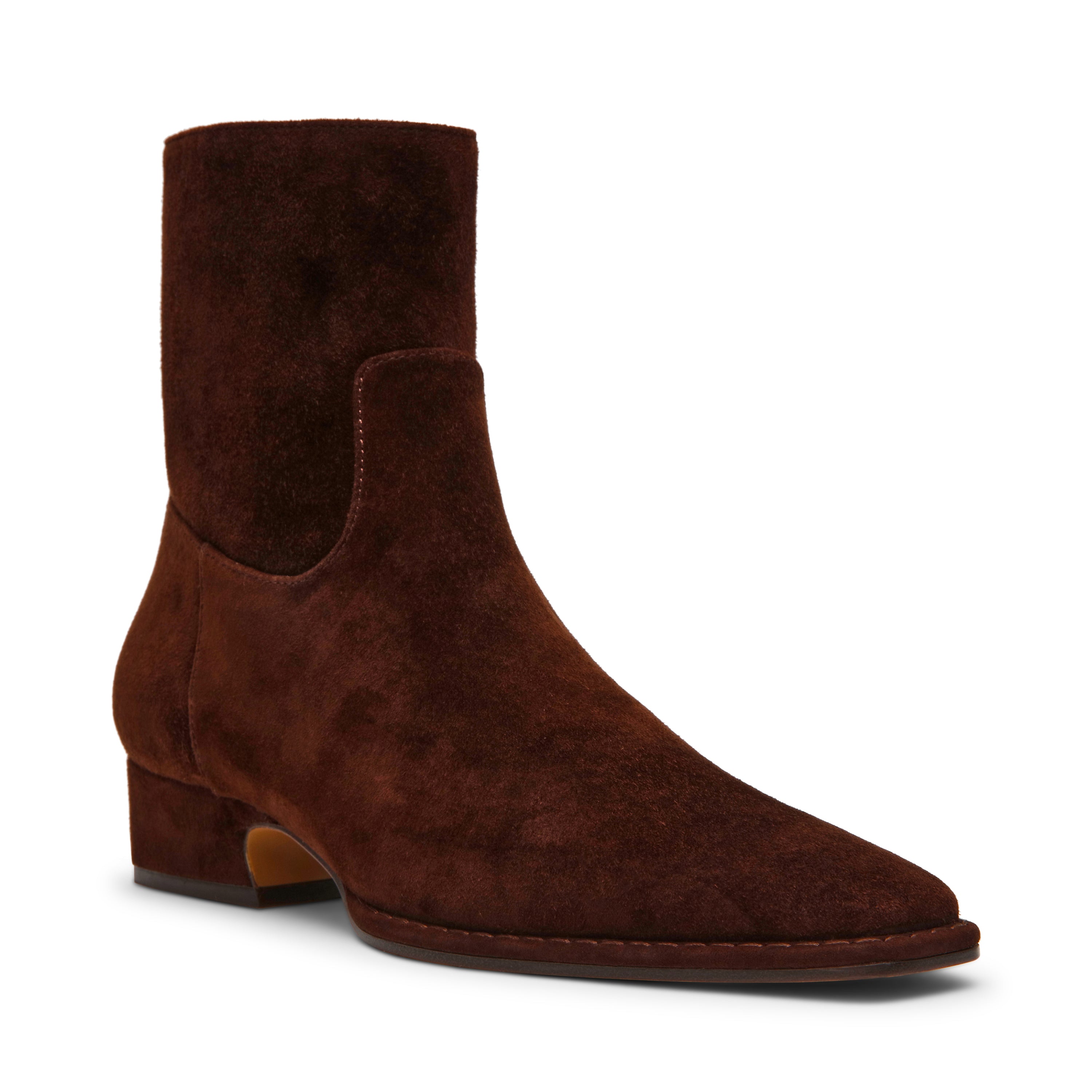 Define Bootie BROWN SUEDE - view 2