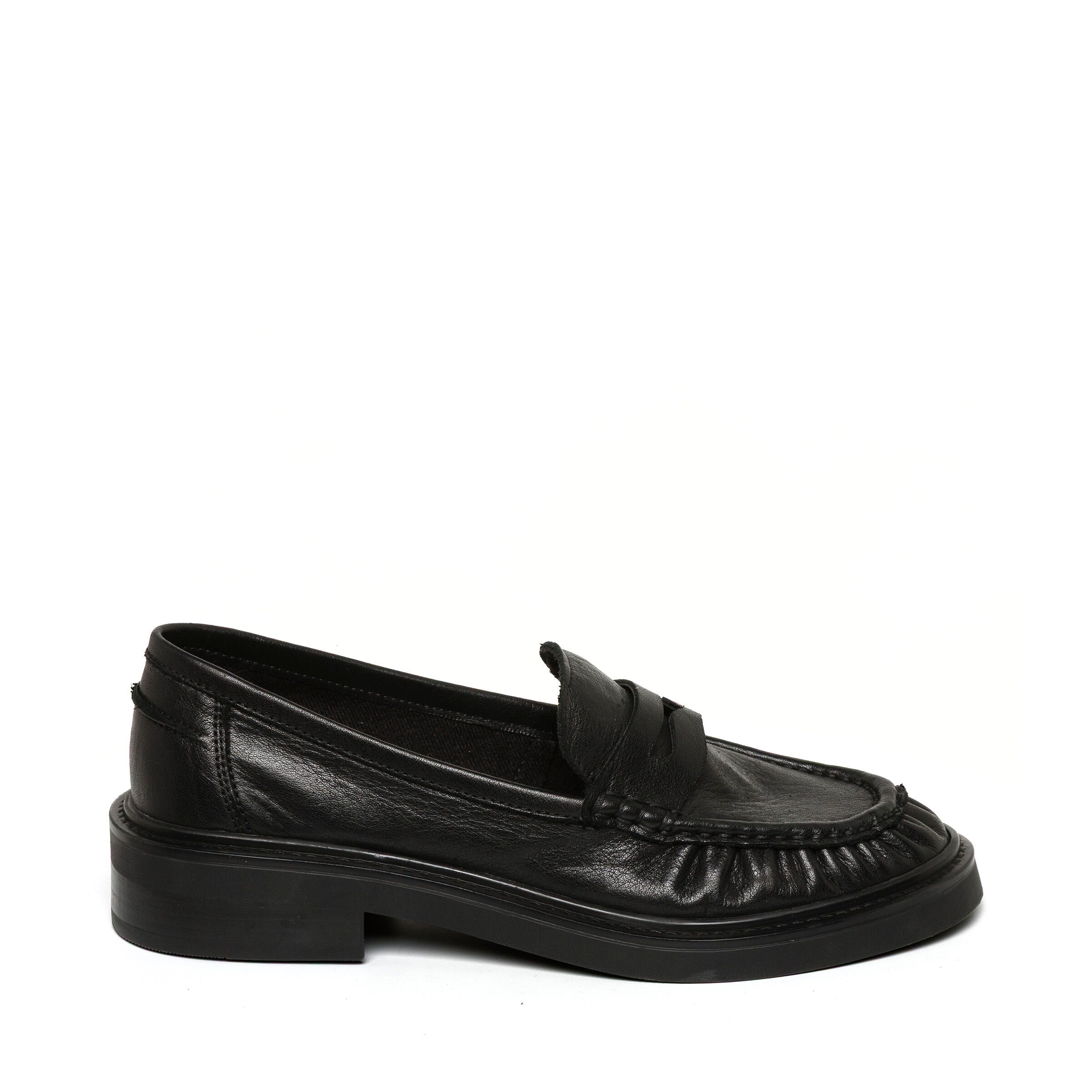Nadya Flat Shoe BLACK LEATHER