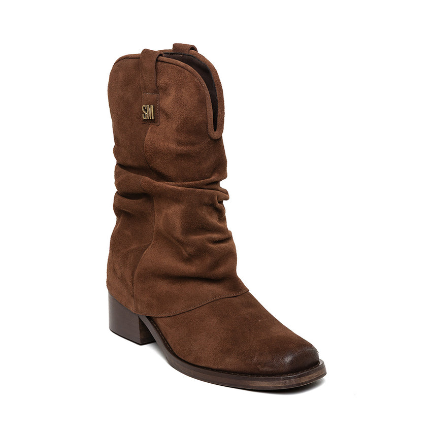 Qiana Bootie DK BROWN SUEDE