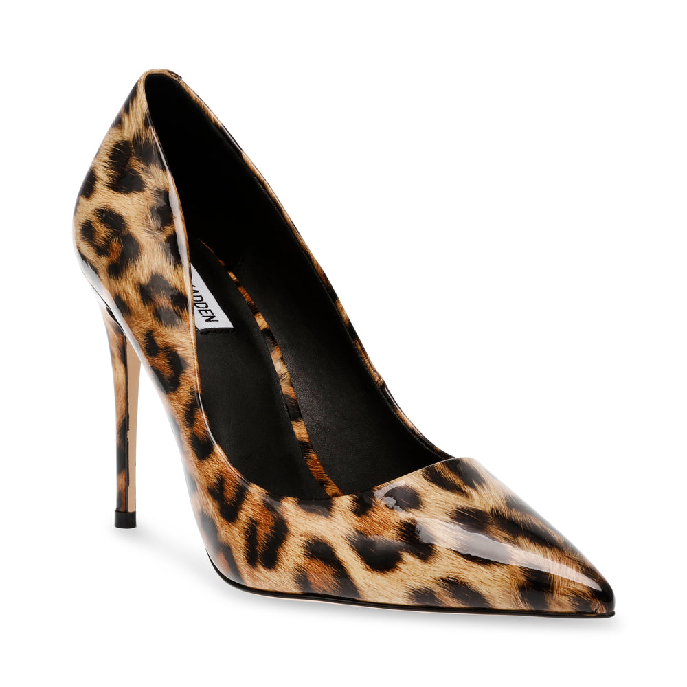 Steve Madden Daisie Heel LEOPARD PATENT Pumps All Products