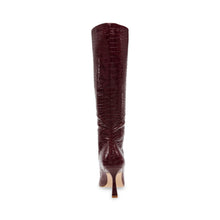 Steve Madden Jazz Up Boot WINE CROCO Boots All Products