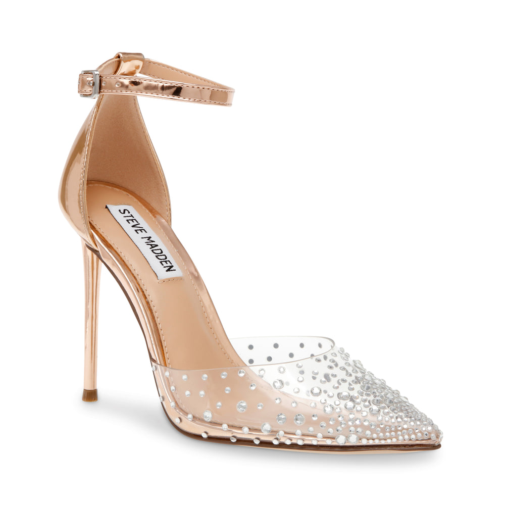Steve Madden Ravaged Sandal ROSE GOLD Sandals All Products