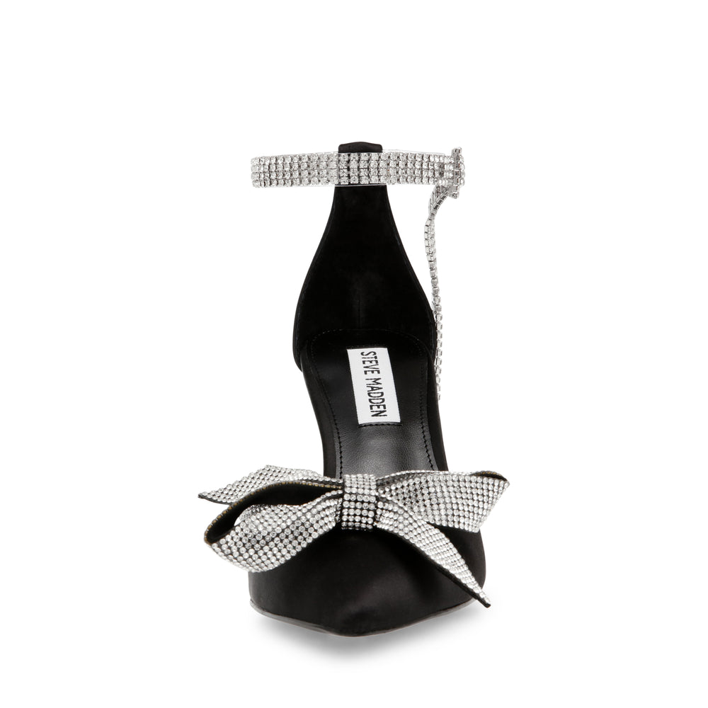 Steve Madden Live up Sandal BLACK SATIN Sandals All Products