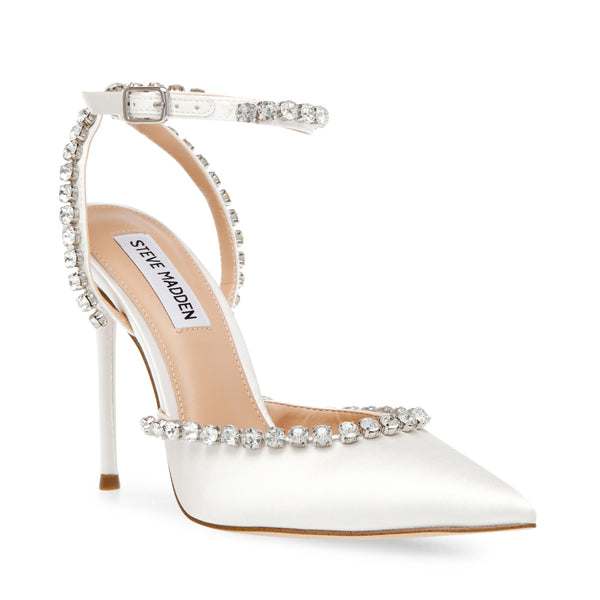 Vamper Sandal IVORY SATIN – Steve Madden Europe