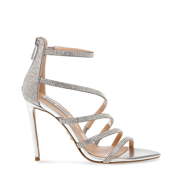 Steve madden silver strappy on sale heels