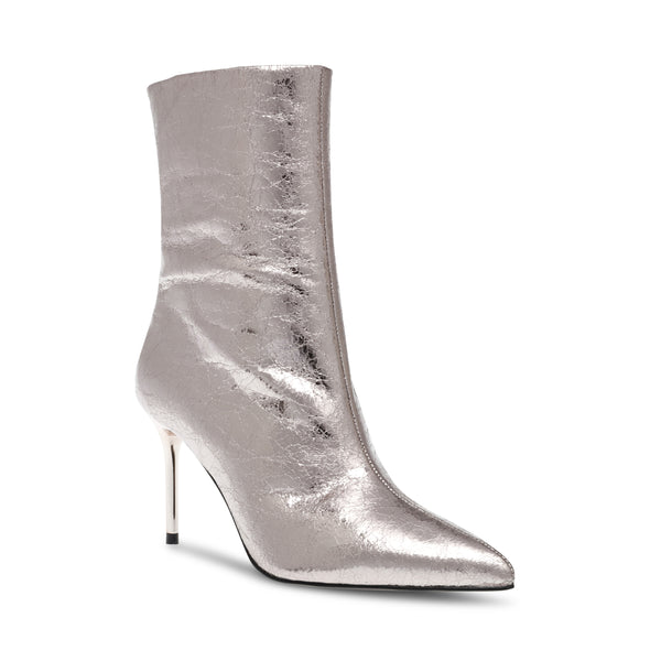 pewter metallic booties