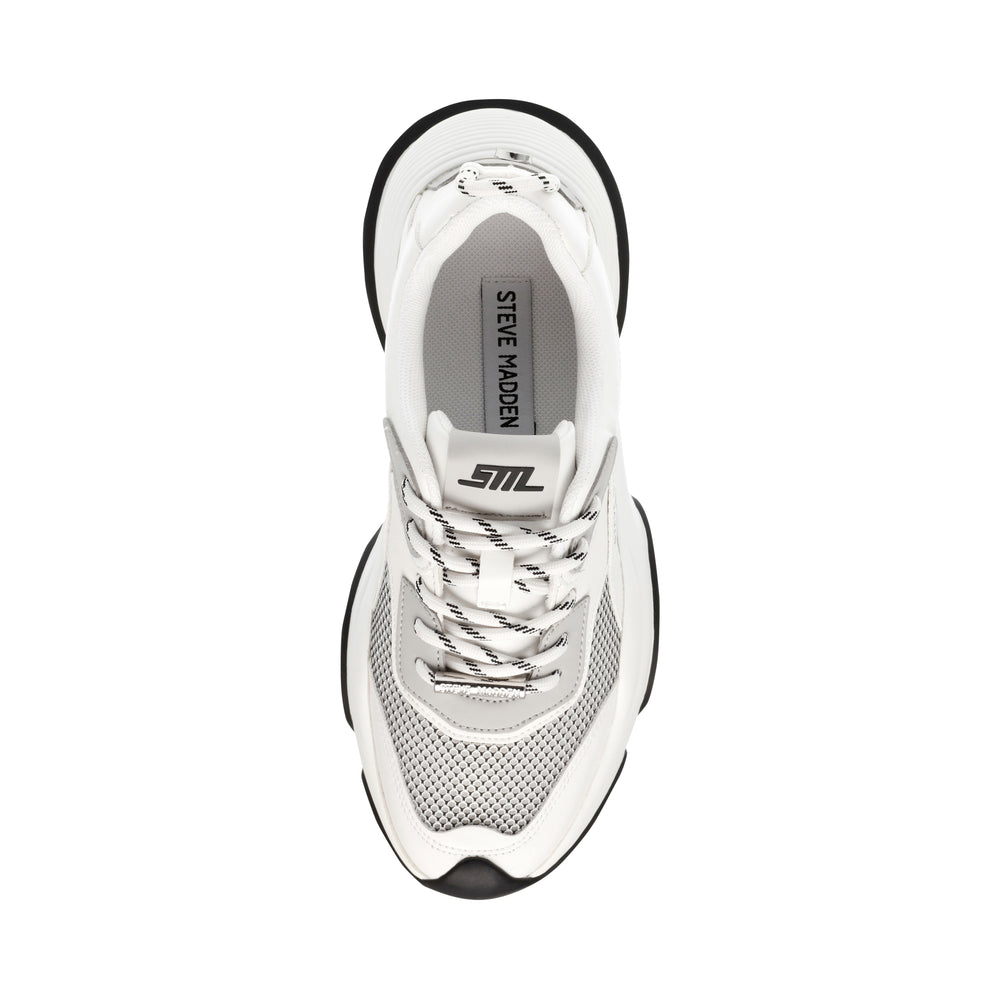 Steve Madden Belissimo Sneaker WHITE/GREY Sneakers All Products