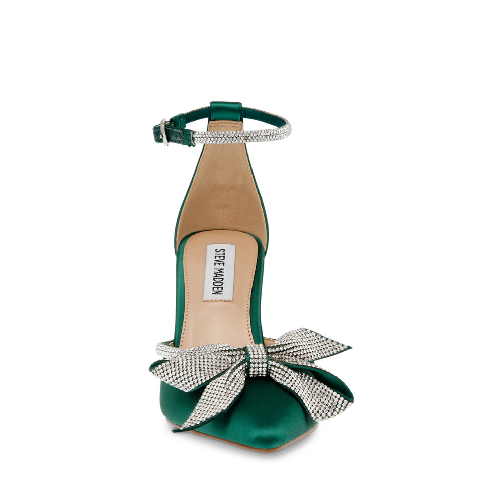 Steve Madden Lumiere Sandal EMERALD SATIN Sandals All Products
