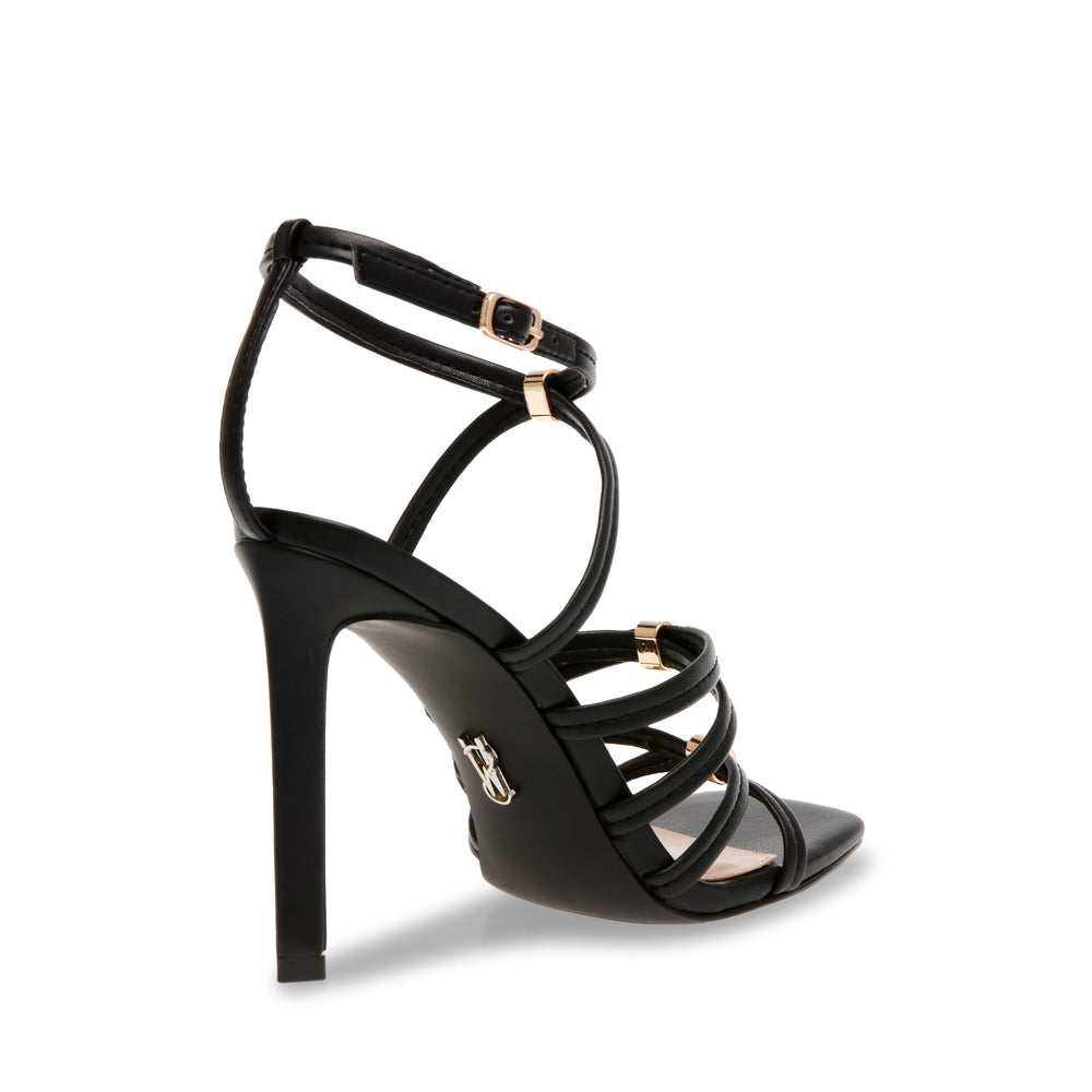 Steve Madden Gisele Sandal BLACK LEATHER Sandals All Products