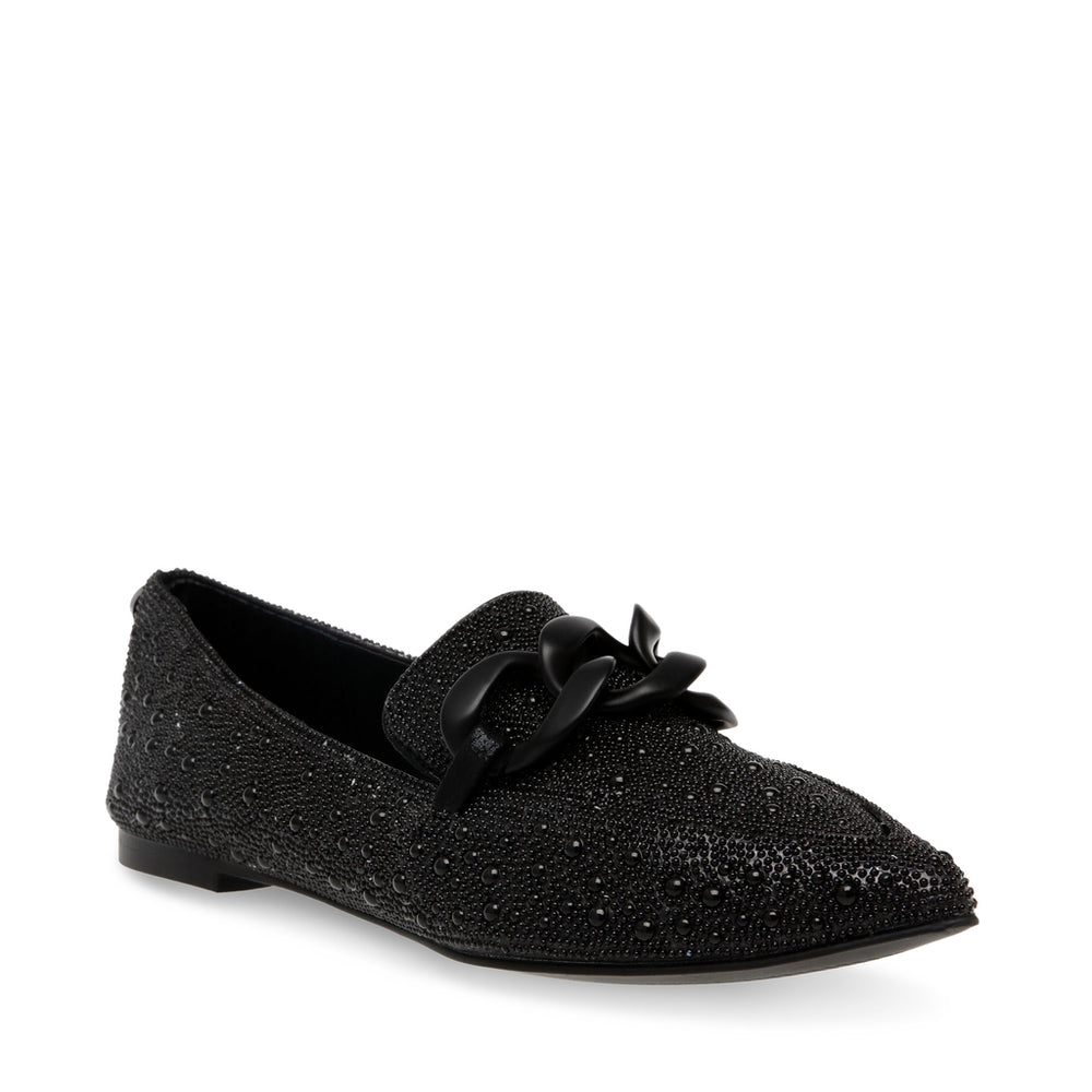 Steve Madden Famed-P Loafer BLACK CRYSTAL Flat shoes All Products