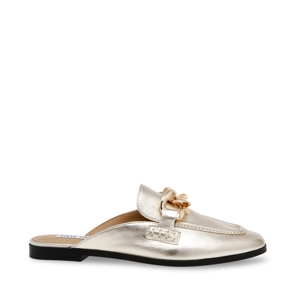 Steve Madden Cally Mule GOLD LEATHER Flat shoes All Products