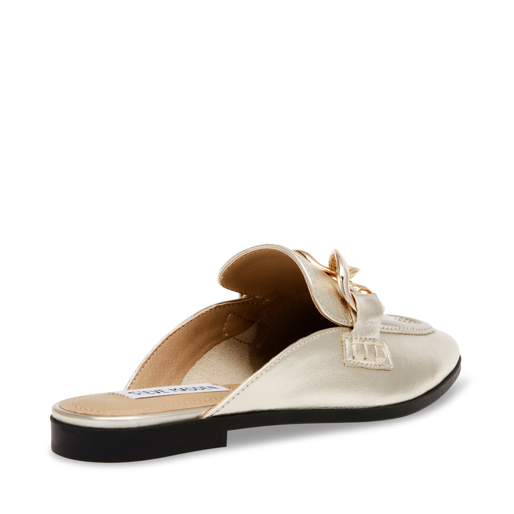 Steve Madden Cally Mule GOLD LEATHER Flat shoes All Products