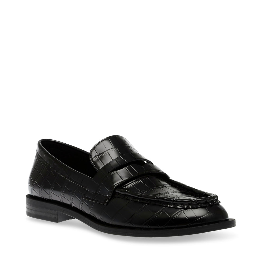 Steve Madden Harlem Loafer BLACK CROCO Flat shoes All Products