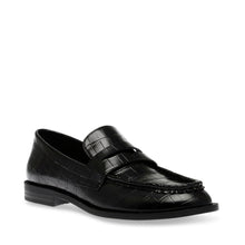 Steve Madden Harlem Loafer BLACK CROCO Flat shoes All Products