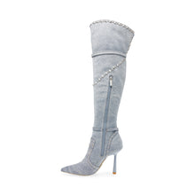 Steve Madden Fasten-up Boot BLUE DENIM Boots All Products