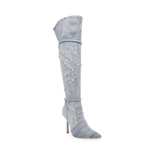 Steve Madden Fasten-up Boot BLUE DENIM Boots All Products