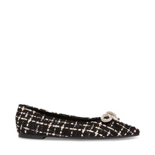 Steve Madden Elina Ballerina BLK/WHTSLV Flat shoes All Products