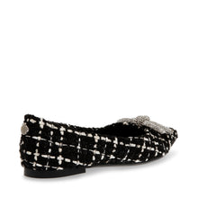 Steve Madden Elina Ballerina BLK/WHTSLV Flat shoes All Products