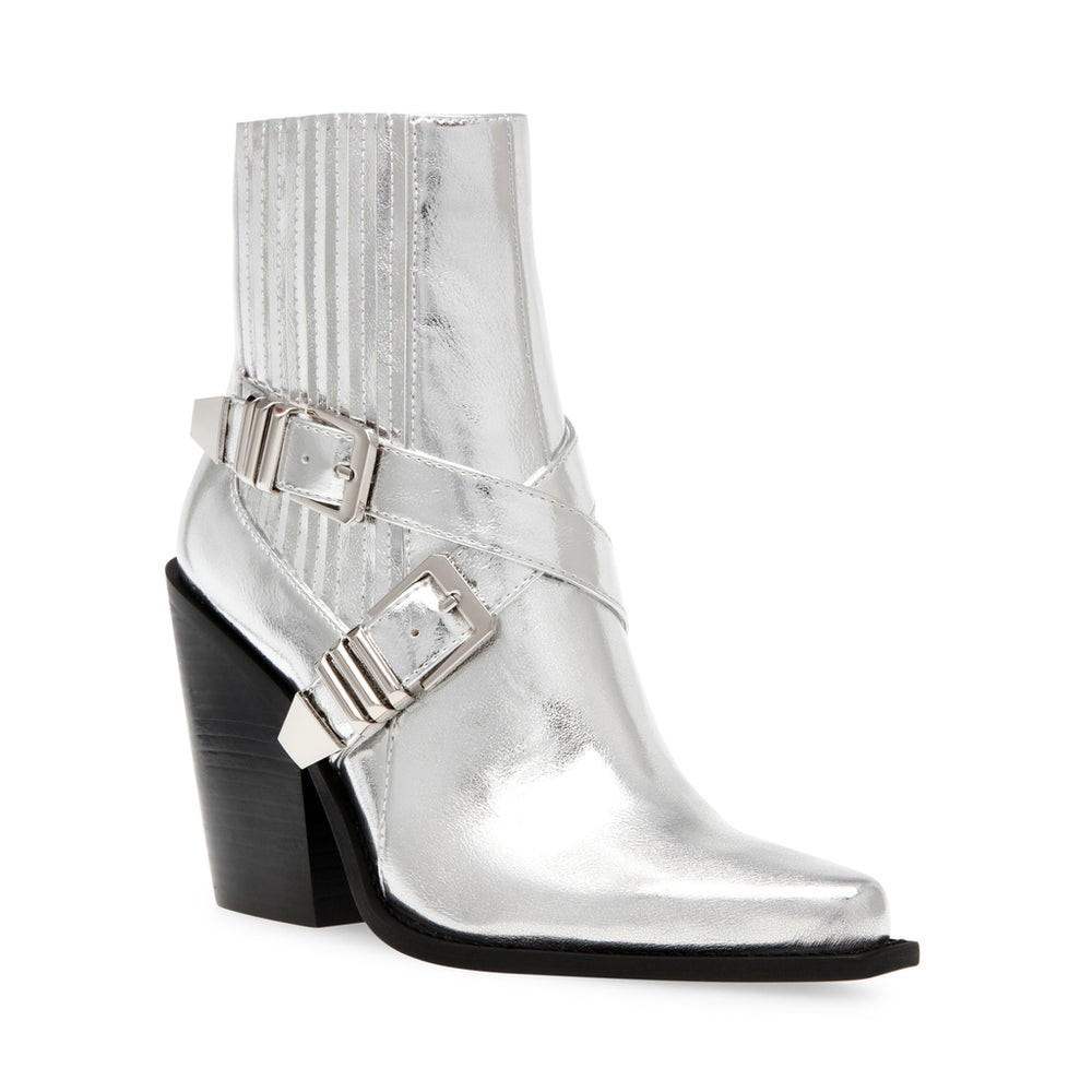 Steve Madden Scripter Bootie SILVER Ankle boots All Products