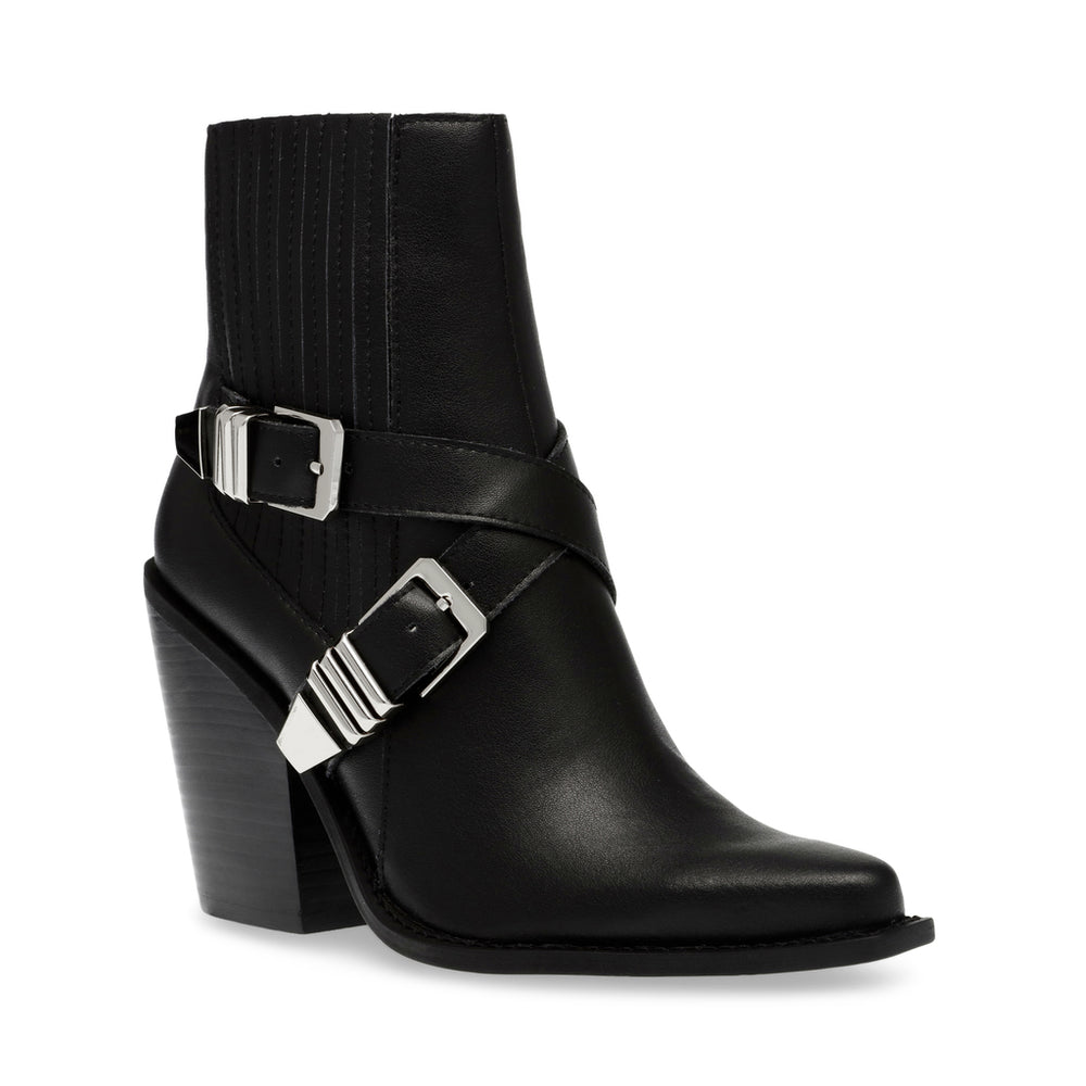 Steve Madden Scripter Bootie BLK ACTION LEATHER Ankle boots All Products
