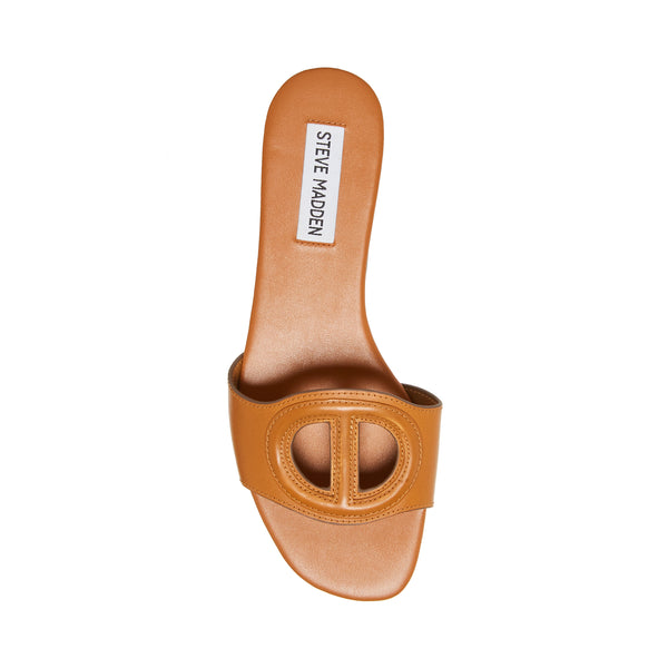 Kylah Slide TAN LEATHER