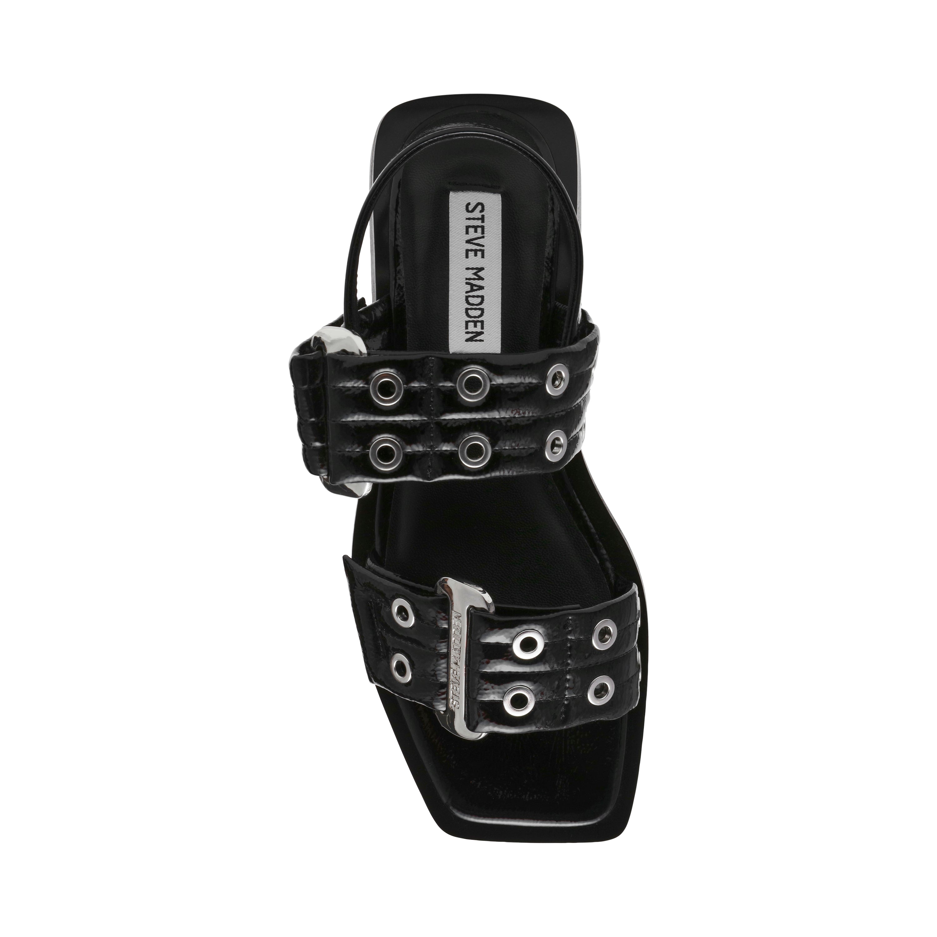 サンダル・ミュール STEVE MADDEN SARIA SANDALS Saria Sandal BLACK PATENT – Steve Madden Europe