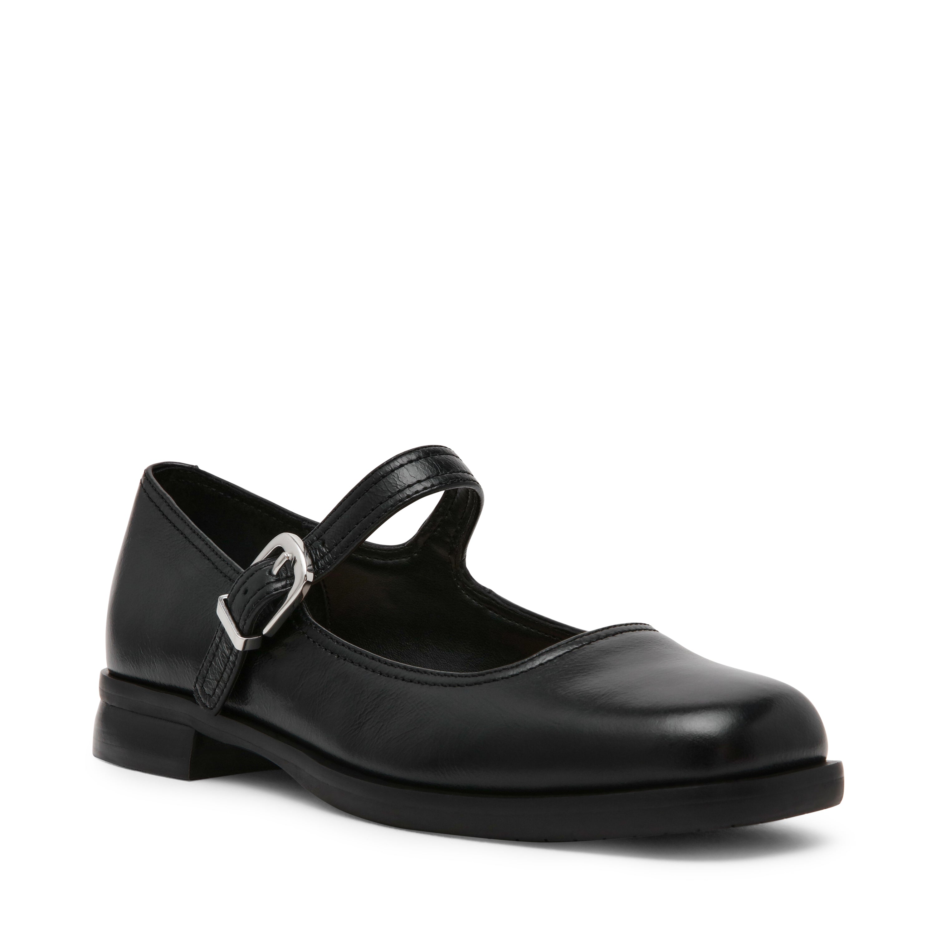 Delancy Flat Shoe BLACK LEATHER