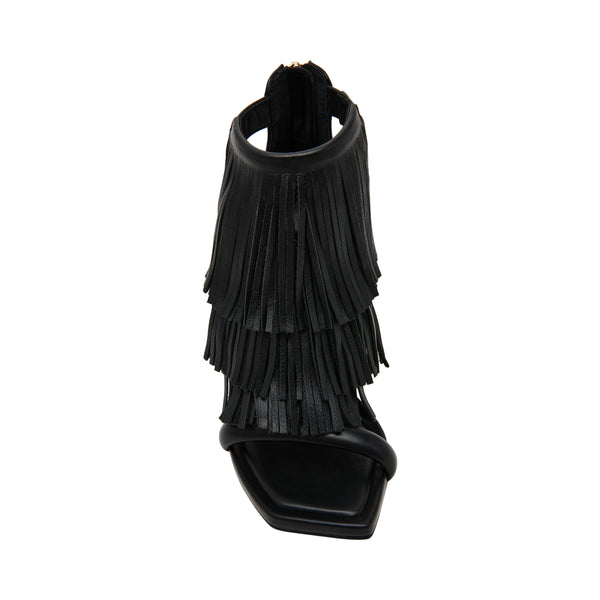 Fringzy Sandal BLACK LEATHER