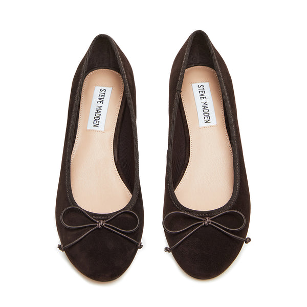 Cherisher Flat Shoe CHOCOLATE BROWN SUEDE