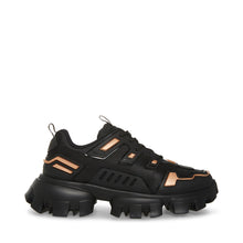 Steve Madden Men Prize Sneaker BLK/GOLD Sneakers 90's Nostalgia
