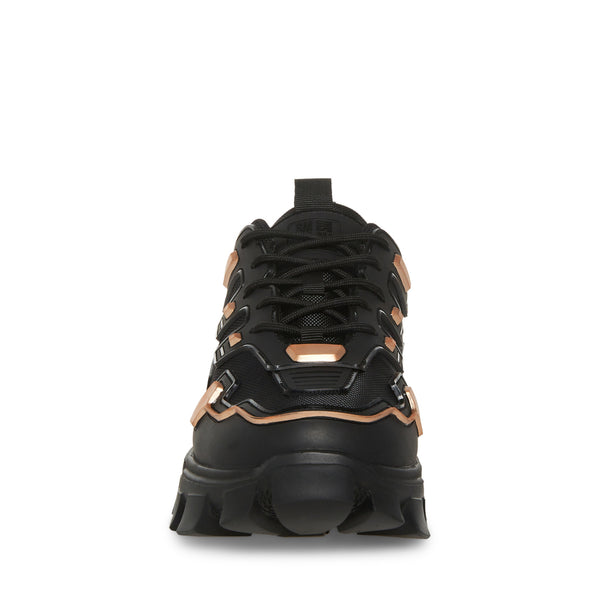 Prada Shoe Size Est 8 Black & Brown Leather Two Tone Sneaker Men's