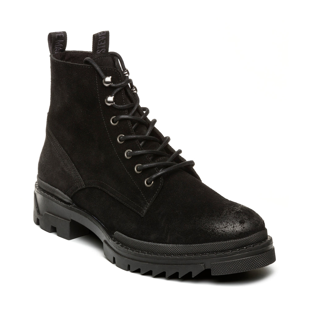 Steve Madden Men Qaiza Ankle Boot BLACK SUEDE Boots All Products