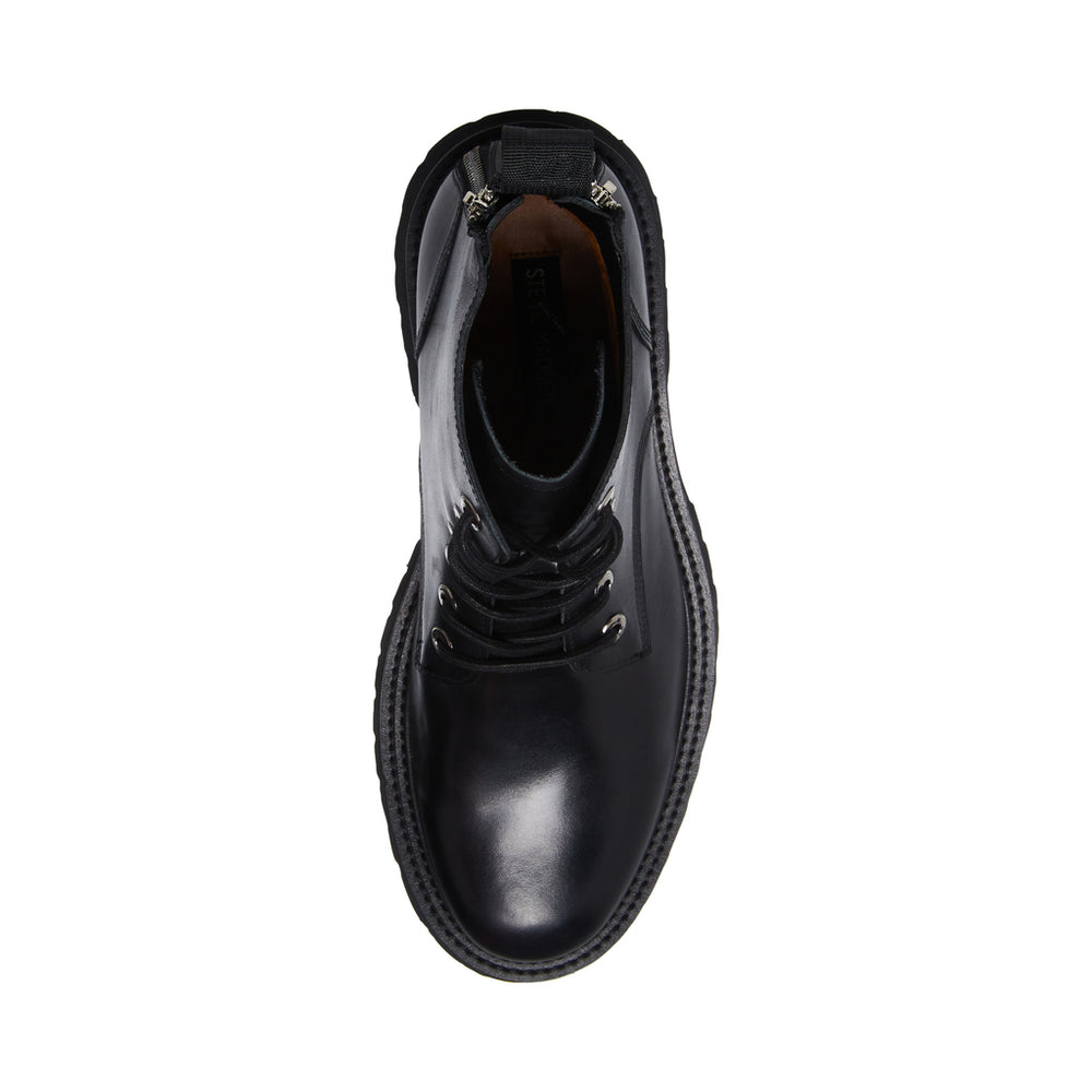 Steve Madden Men Gerald Ankle Boot BLACK LEATHER Boots All Products
