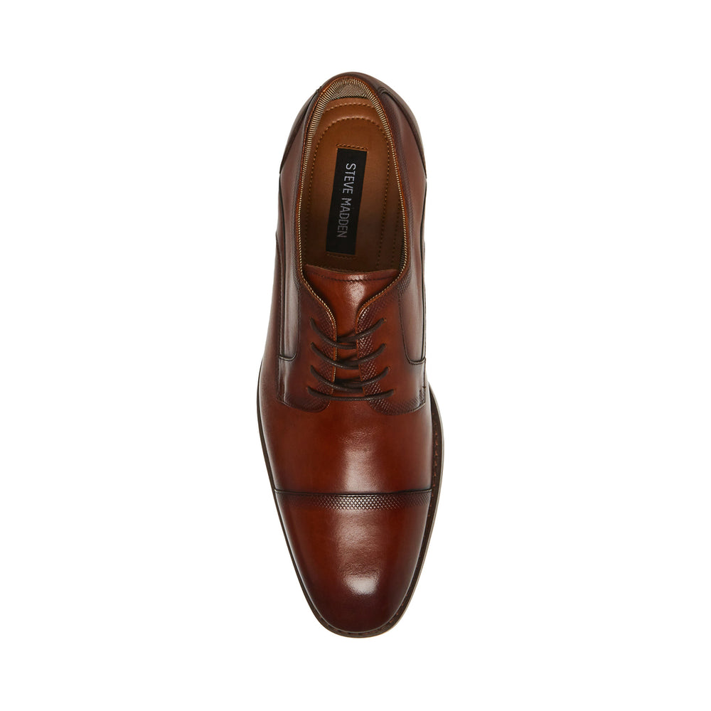 Steve Madden Men Ethan Lace-up TAN LEATHER Business All Products