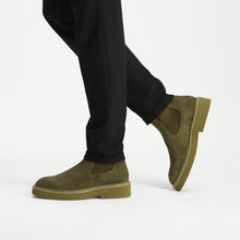 Steve Madden Men Brantley Chelsea Boot OLIVE SUEDE Boots All Products