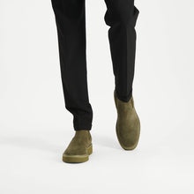 Steve Madden Men Brantley Chelsea Boot OLIVE SUEDE Boots All Products