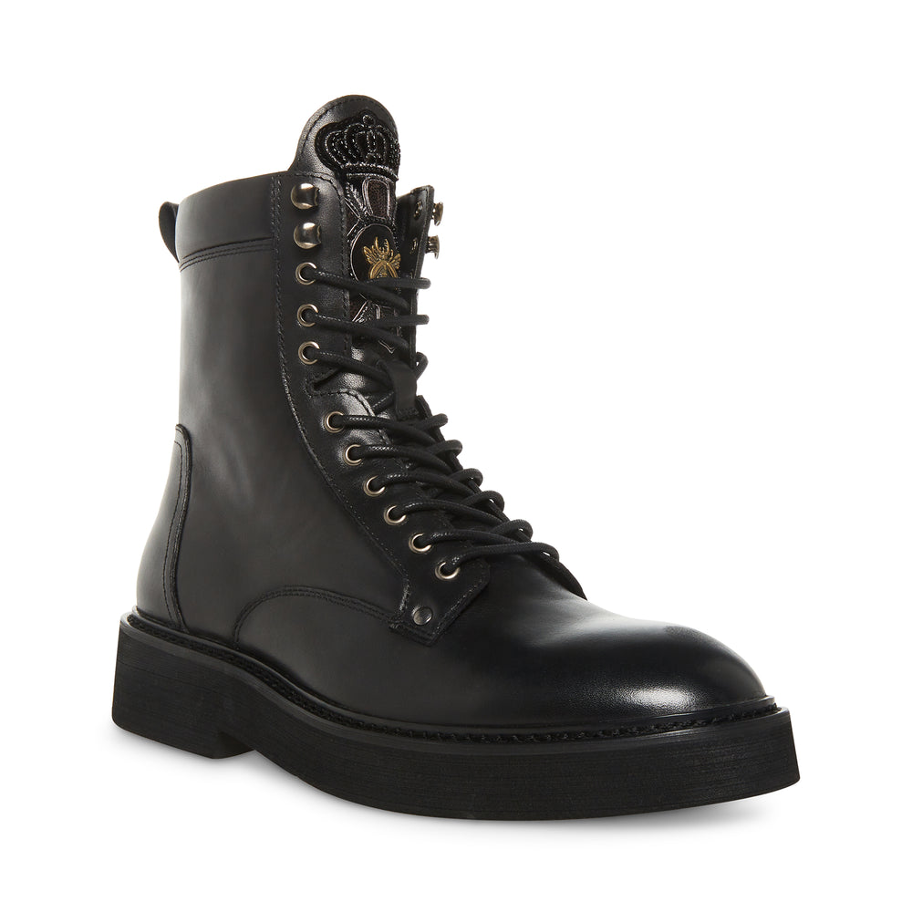 Steve Madden Men Brayden Ankle Boot BLACK LEATHER Boots All Products