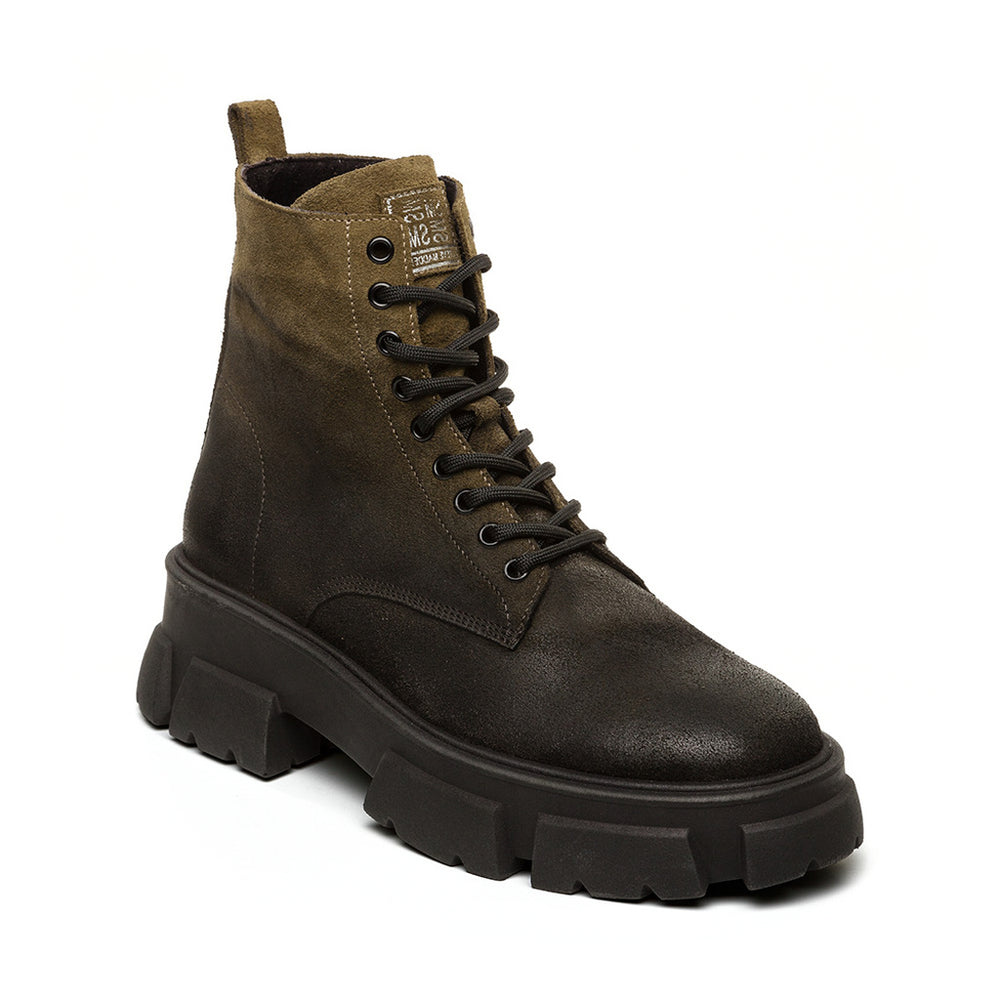 Steve Madden Men Tanker-MG Ankle Boot KHAKI/BLACK Boots All Products