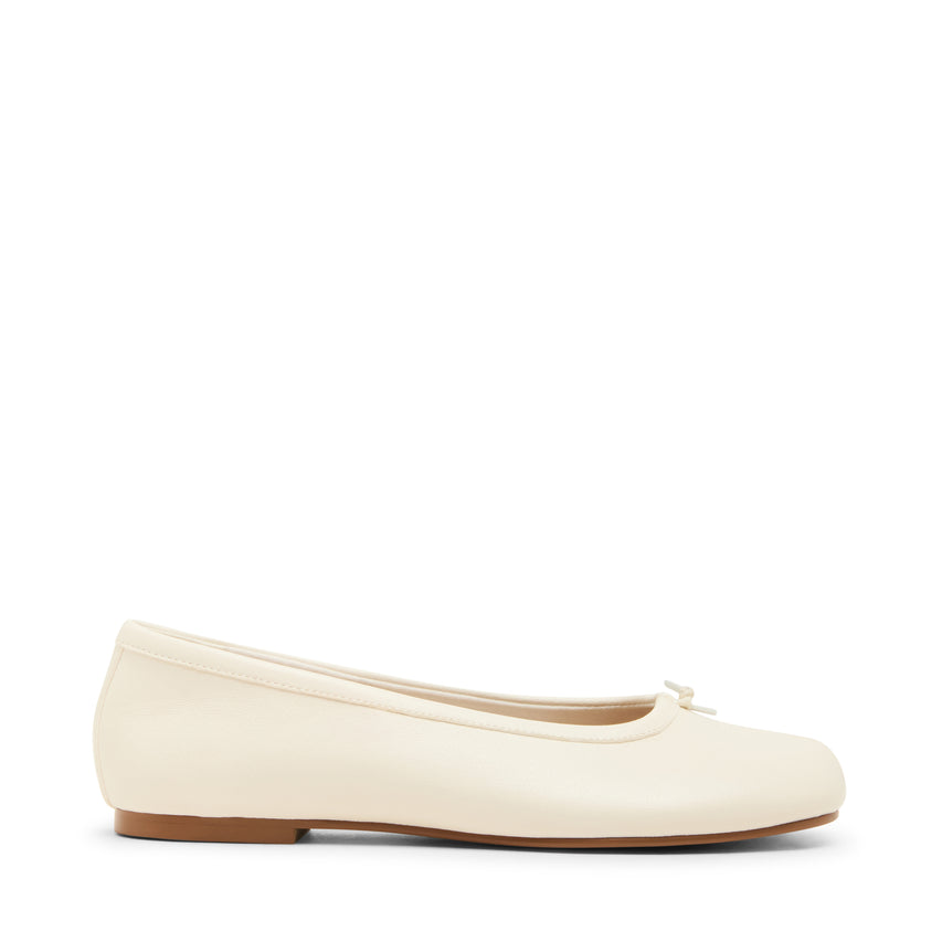 Carin Flat Shoe BONE LEATHER