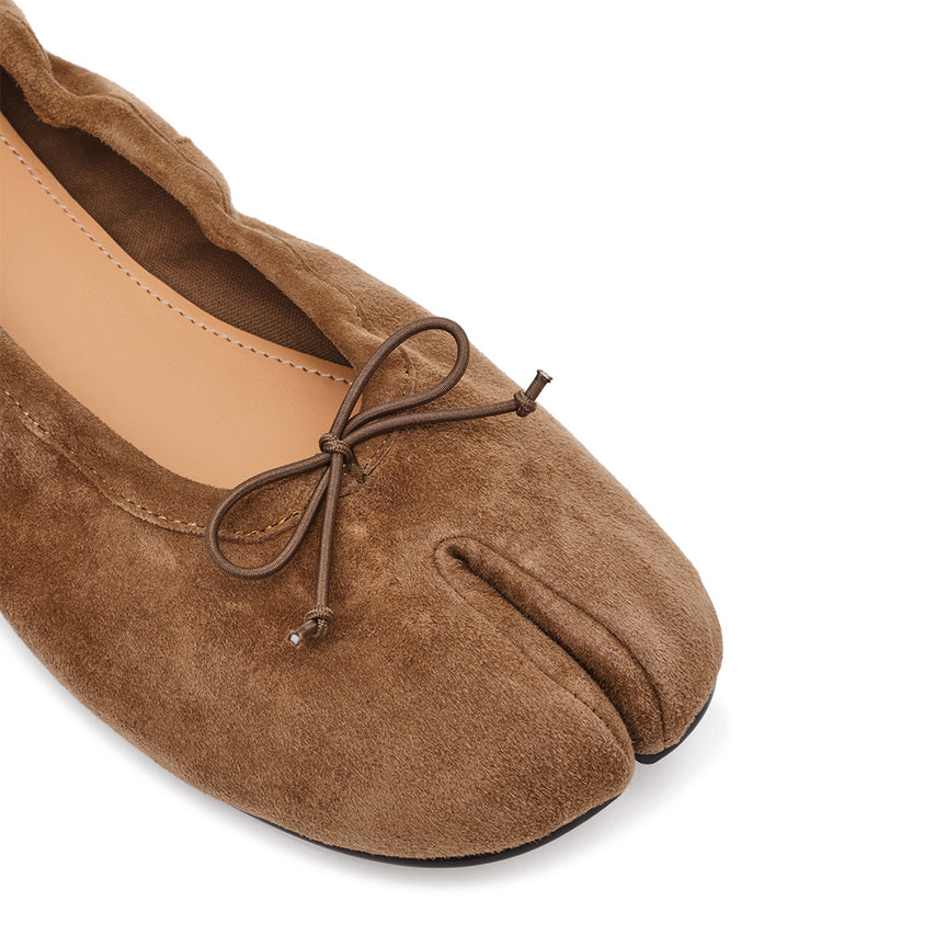 Carin Flat Shoe TAUPE SUEDE - view 5