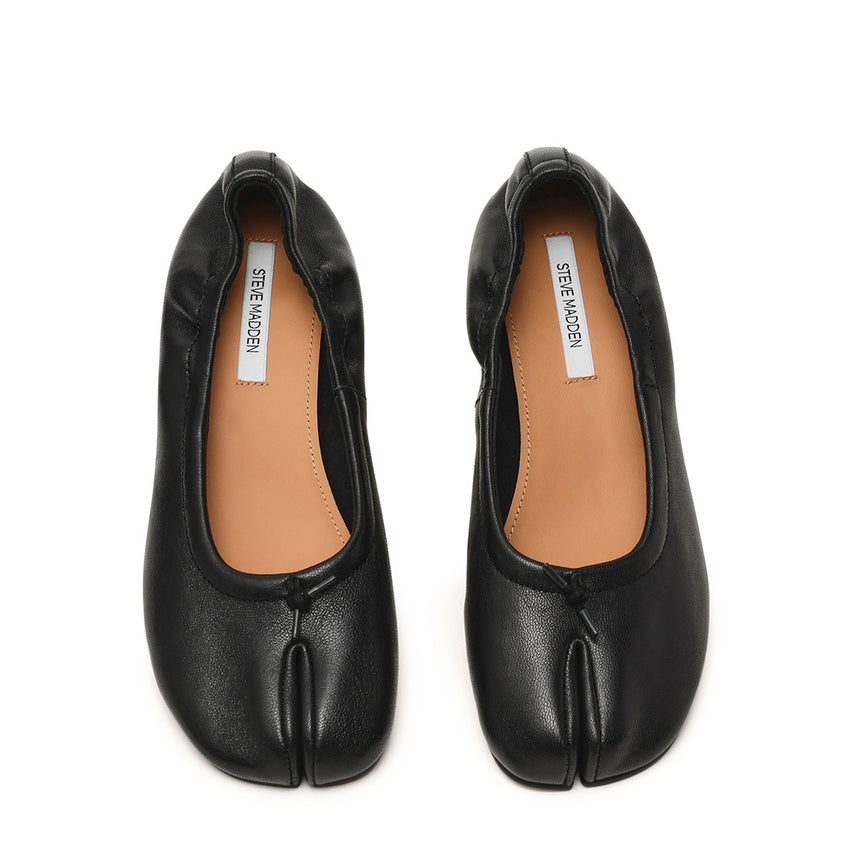 Cyra Flat Shoe BLACK LEATHER - view 3