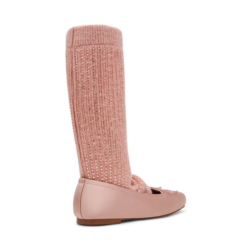 Eleve-Knit Flat Shoe PINK SATIN - view 5