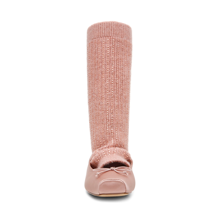 Eleve-Knit Flat Shoe PINK SATIN - view 3