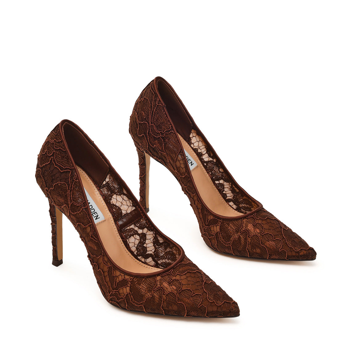 Evelyn-L Pump BROWN LACE - view 2