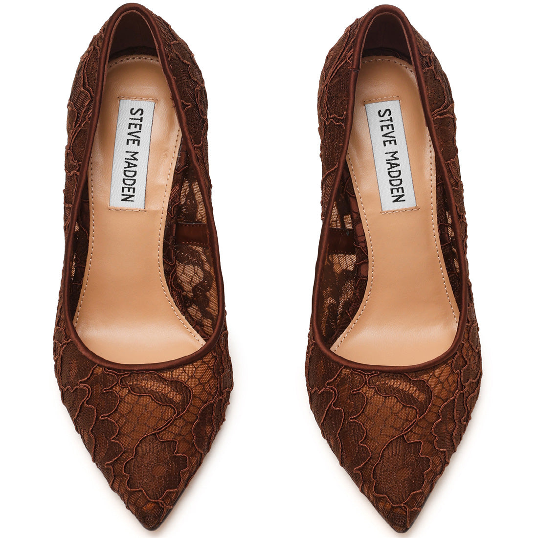 Evelyn-L Pump BROWN LACE - view 4