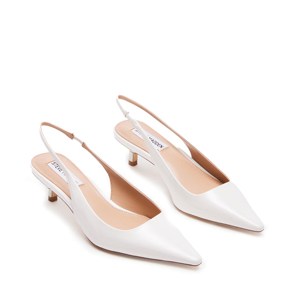 Kari Pump WHITE PATENT